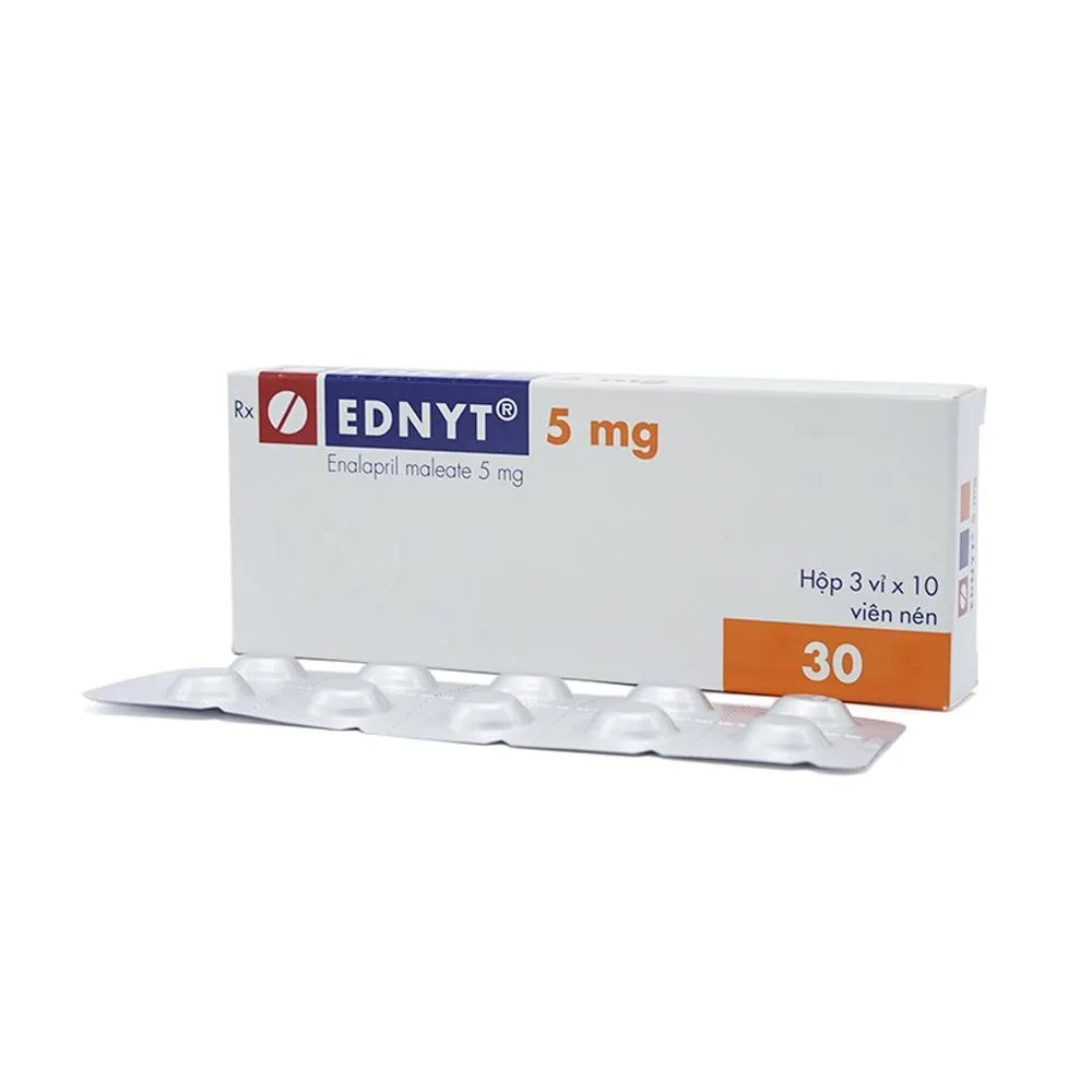 Hình ảnh Thuốc Ednyt 5mg Gedeon điều trị tăng huyết áp, suy tim (3 vỉ x 10 viên)
