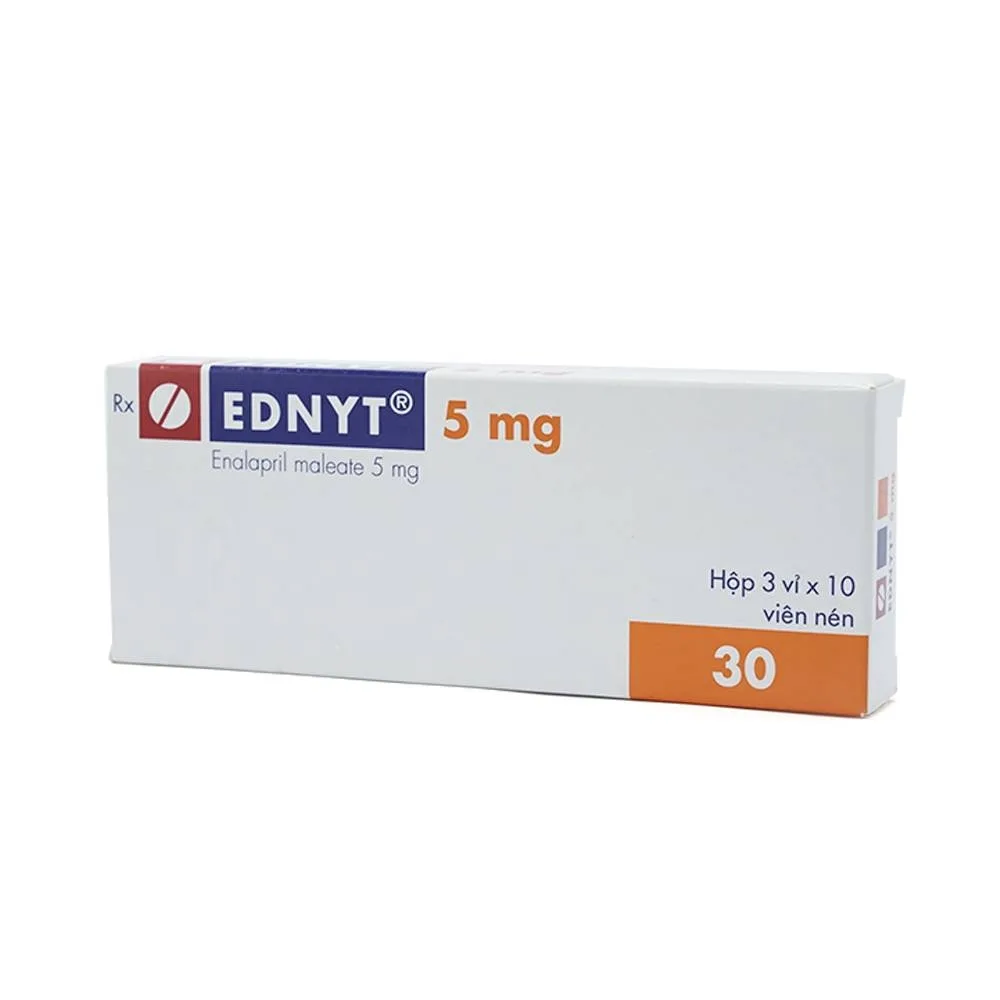 Hình ảnh Thuốc Ednyt 5mg Gedeon điều trị tăng huyết áp, suy tim (3 vỉ x 10 viên)
