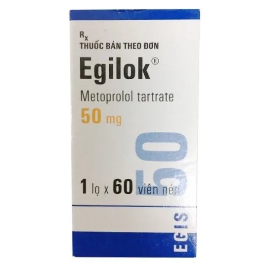 Hình ảnh Thuốc Egilok 50mg Egis Pharma điều trị tăng huyết áp, đau thắt ngực (60 viên)