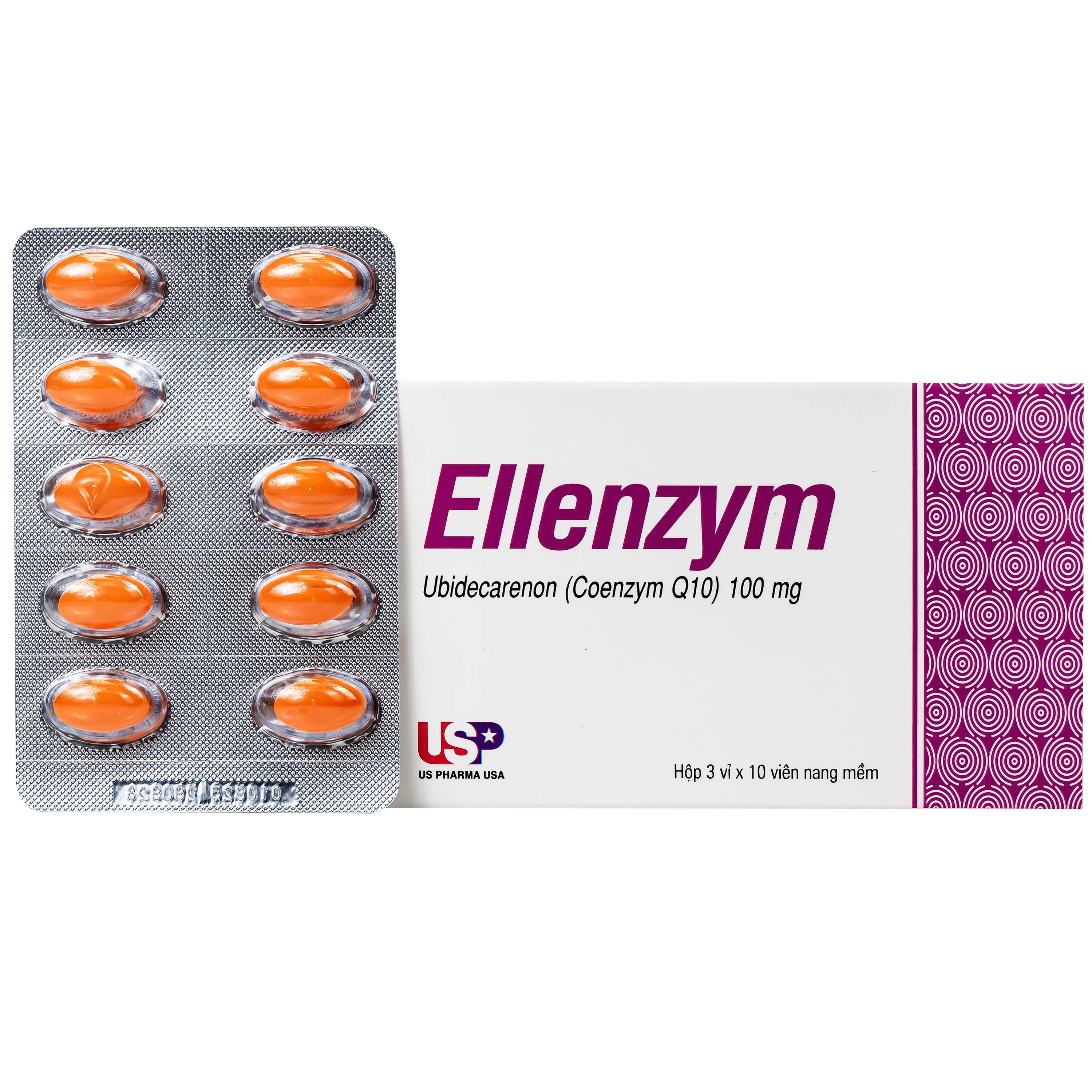 Hình ảnh Thuốc Ellenzym 100mg USP hỗ trợ làm giảm các triệu chứng suy tim mạn tính (3 vỉ x 10 viên)