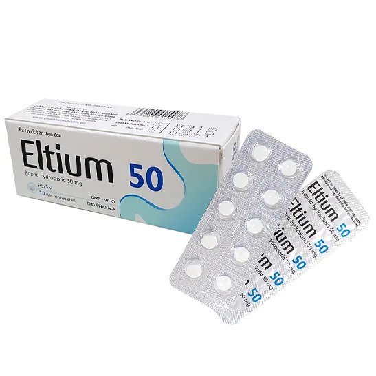 Hình ảnh Thuốc Eltium 50 DHG điều trị những triệu chứng viêm dạ dày mạn tính (5 vỉ x 10 viên)