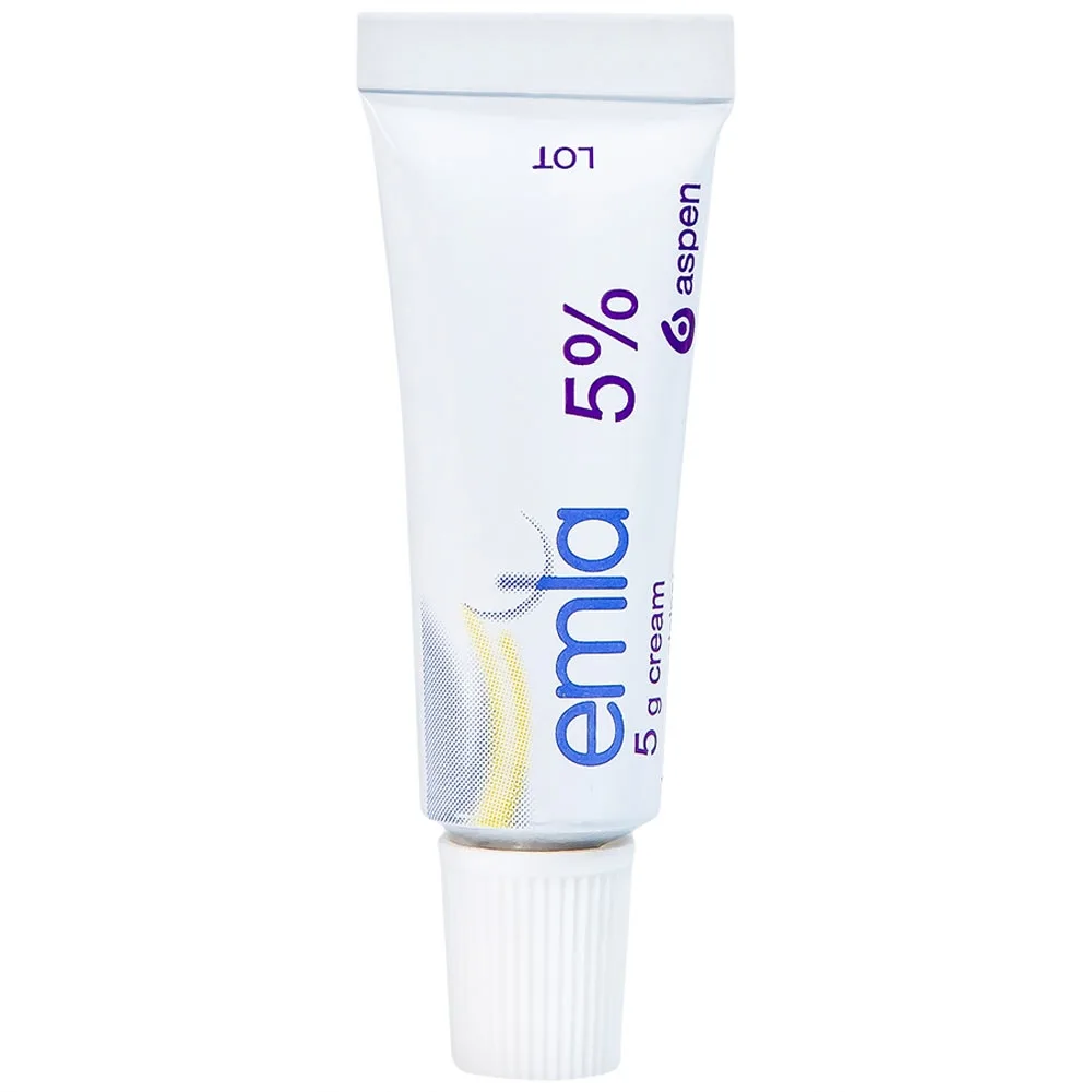 Hình ảnh Thuốc Emla 5% Aspen gây tê bề mặt da (5 tuýp x 5g)