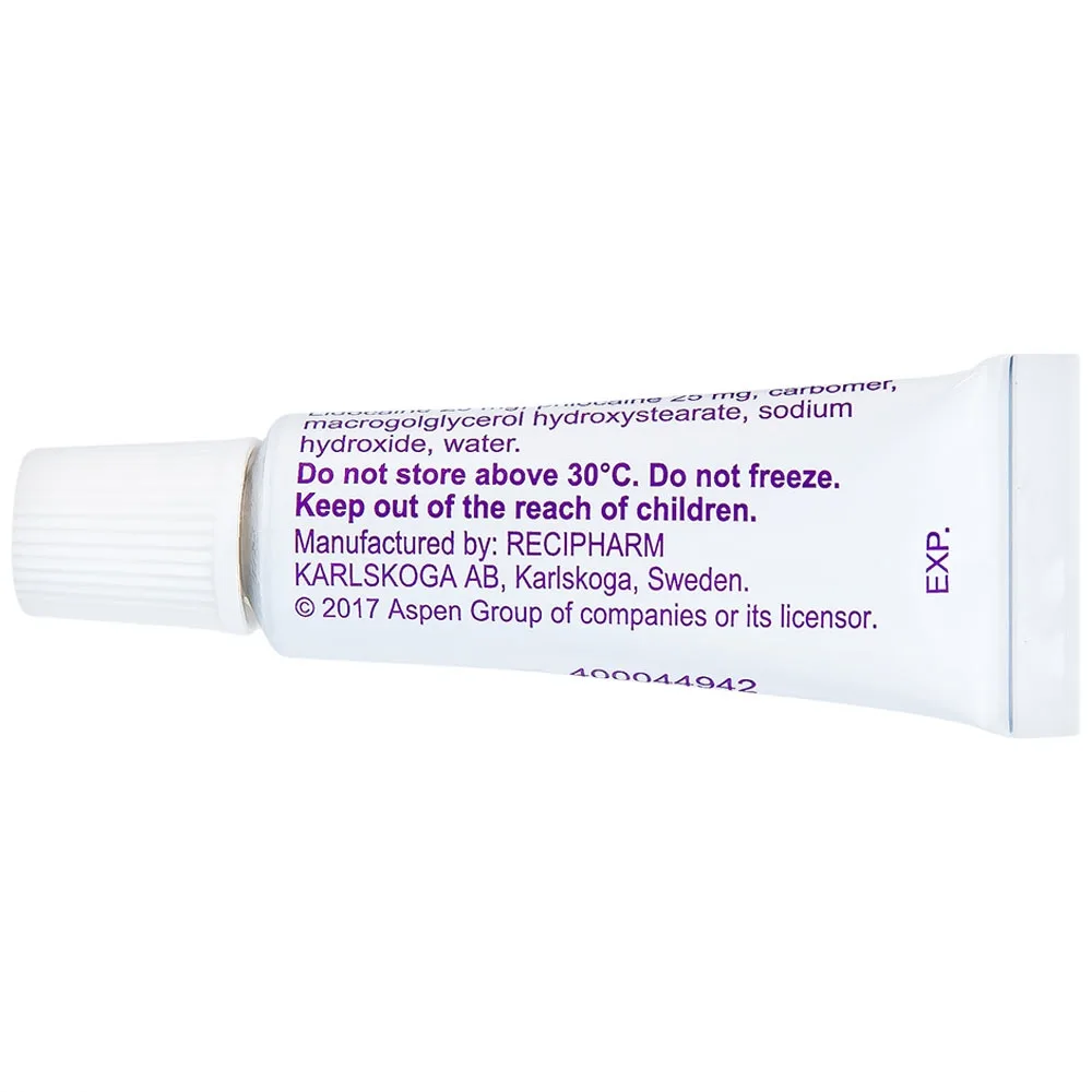 Hình ảnh Thuốc Emla 5% Aspen gây tê bề mặt da (5 tuýp x 5g)