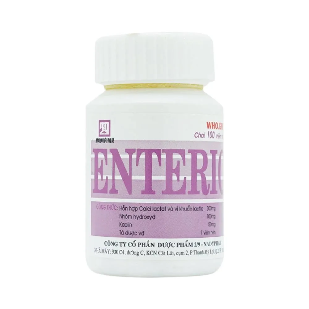 Hình ảnh Thuốc Enteric Nadyphar hỗ trợ điều trị viêm ruột cấp tính và mãn tính (100 viên)