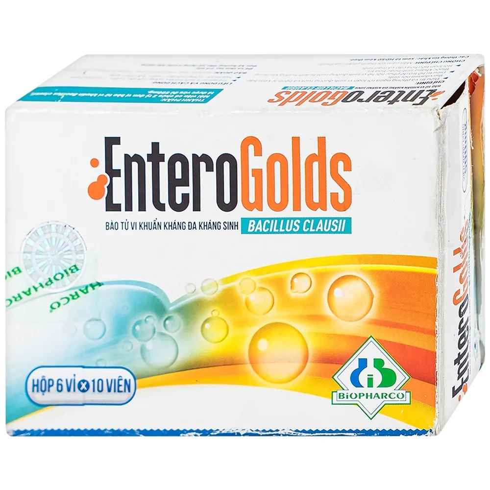Hình ảnh Thuốc EnteroGolds Biopharco điều trị và phòng ngừa rối loạn vi sinh đường ruột (60 viên)