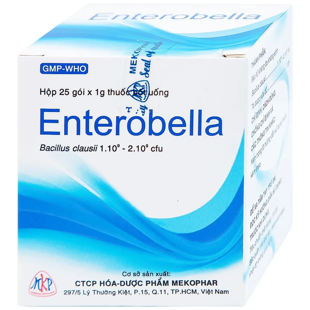 Hình ảnh Thuốc bột Enterobella Mekophar điều trị và phòng ngừa rối loạn vi sinh đường ruột (25 gói x 1g)
