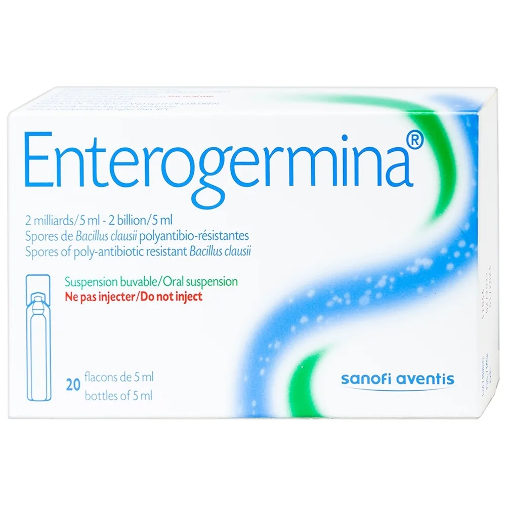Hình ảnh Hỗn dịch uống men vi sinh Enterogermina 2 tỷ/5ml điều trị rối loạn tiêu hóa (2 vỉ x 10 ống)