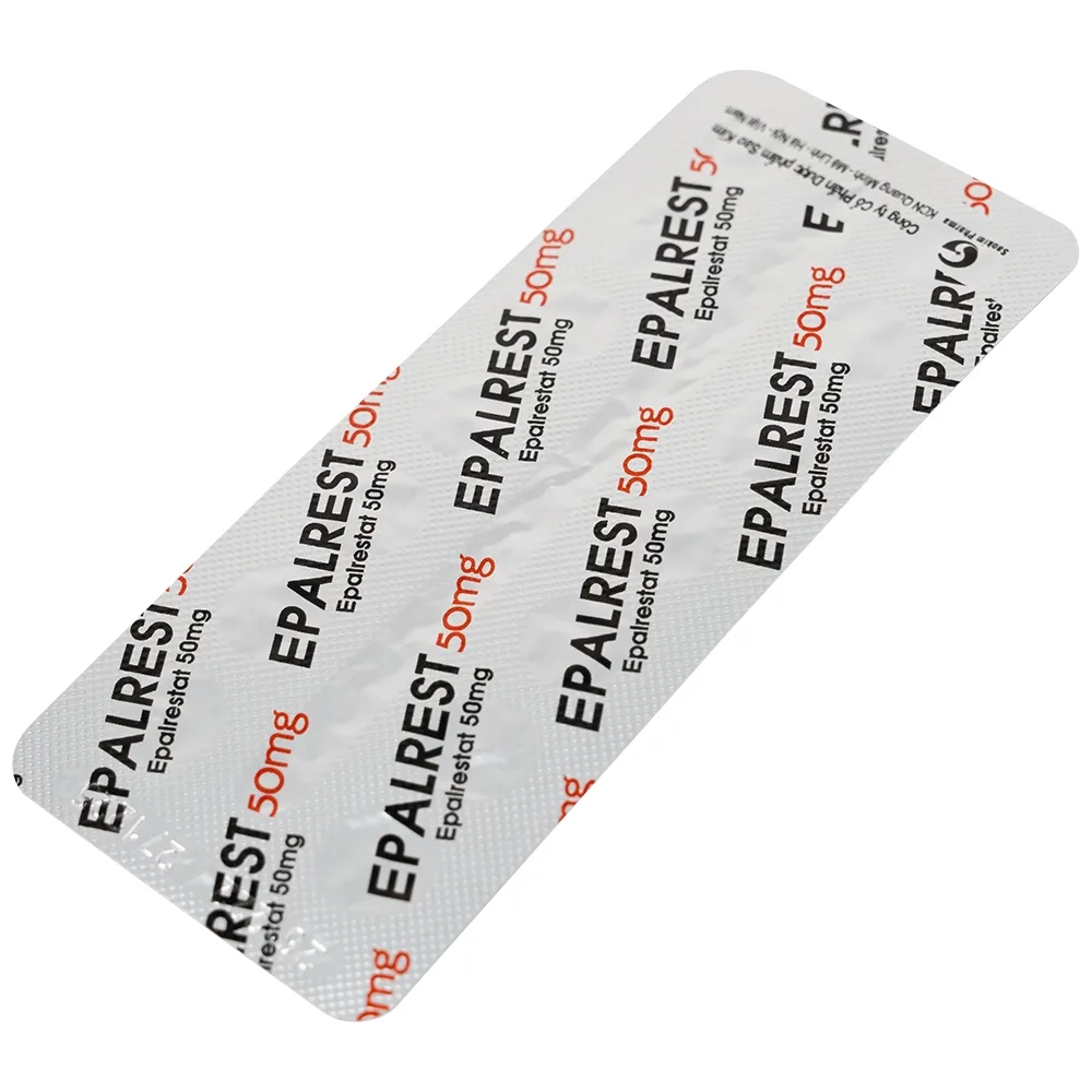 Hình ảnh Thuốc Epalrest 50mg SaoKim Pharma phòng và điều trị biến chứng đái tháo đường (2 vỉ x 14 viên)