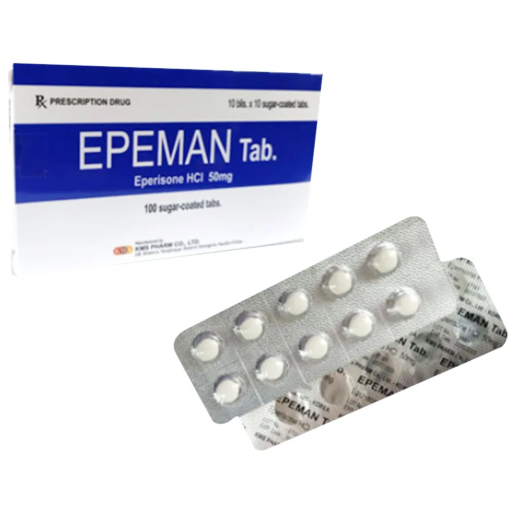 Hình ảnh Thuốc Epeman cải thiện các triệu chứng tăng trương lực cơ (10 vỉ x 10 viên)