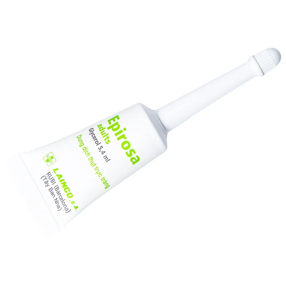 Hình ảnh Dung dịch thụt trực tràng Epirosa Adults Lainco giảm triệu chứng táo bón (6 tuýp x 7.5ml)