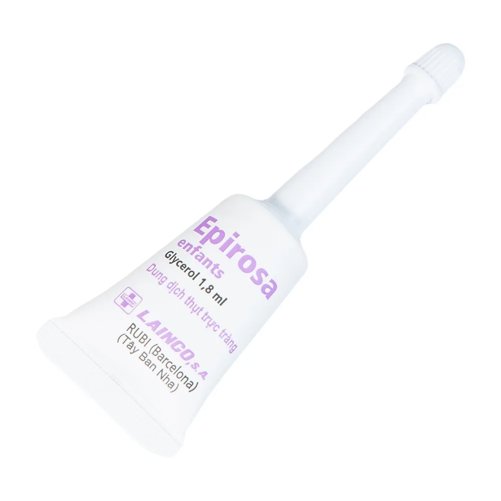 Hình ảnh Dung dịch thụt trực tràng Epirosa Enfants Lainco giảm triệu chứng táo bón (6 tuýp x 2.5ml)