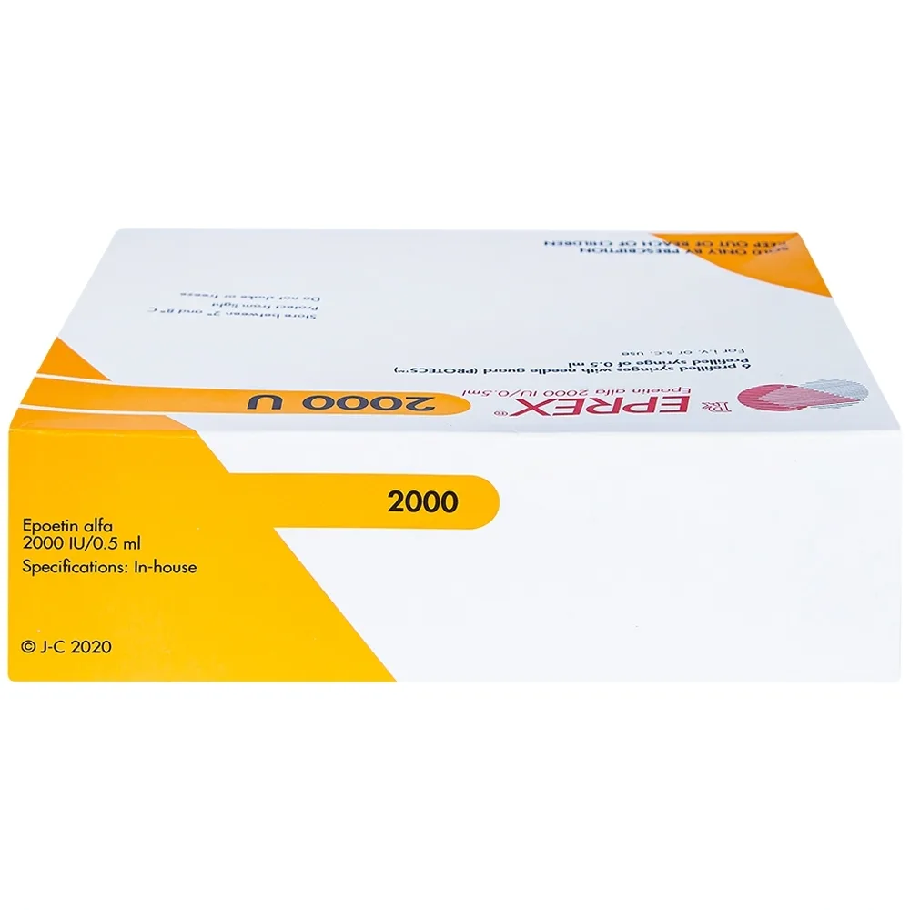 Hình ảnh Thuốc tiêm Eprex Prefill 2000IU Janssen điều trị thiếu máu (6 ống)