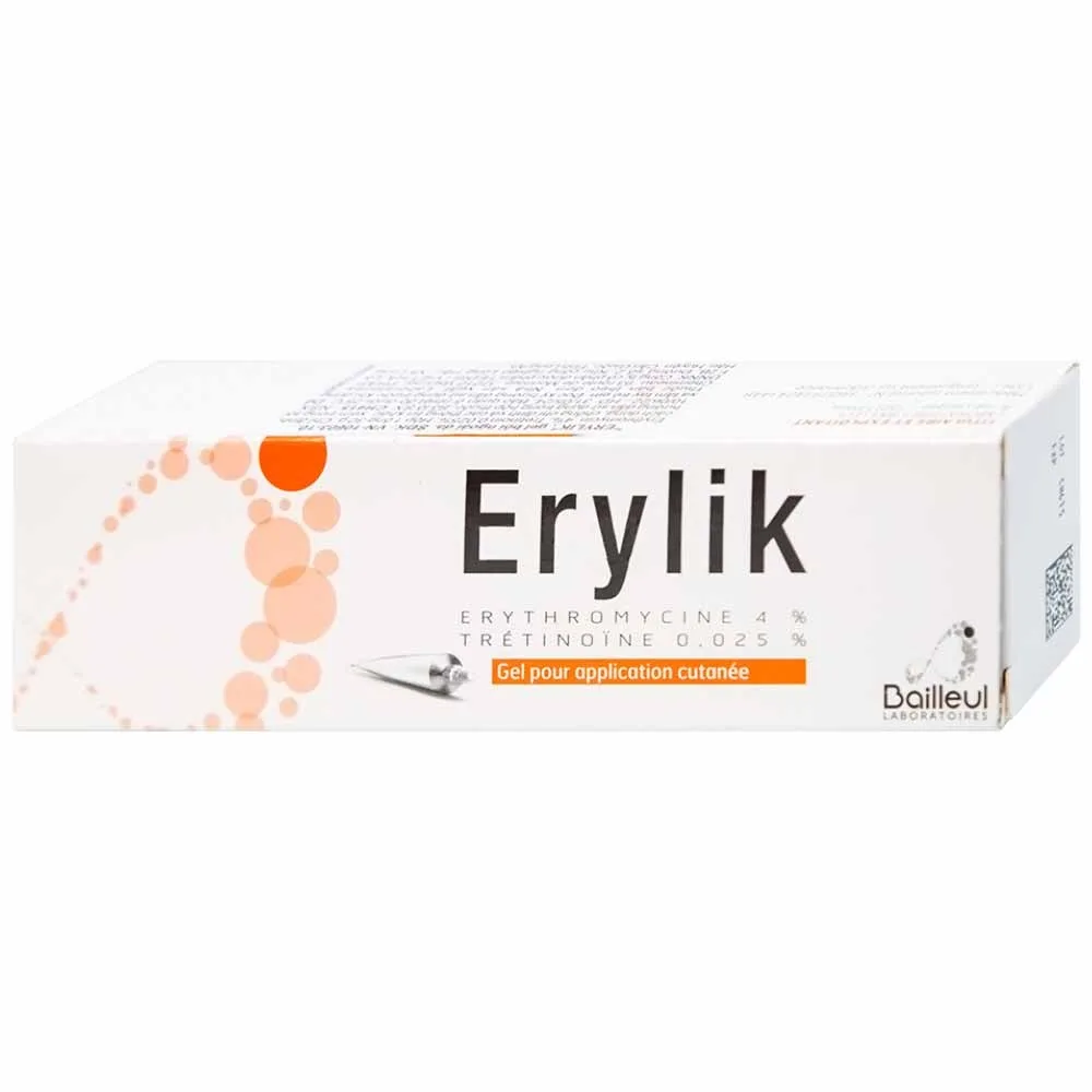 Hình ảnh Gel bôi ngoài da Erylik điều trị tại chỗ mụn trứng cá mức độ trung bình (30g)