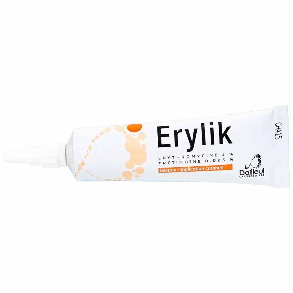 Hình ảnh Gel bôi ngoài da Erylik điều trị tại chỗ mụn trứng cá mức độ trung bình (30g)