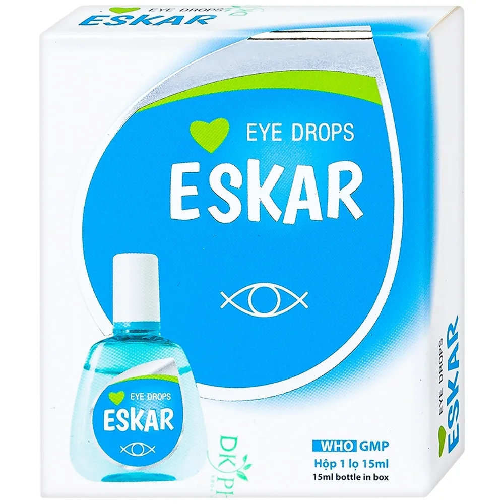Hình ảnh Thuốc nhỏ mắt Eskar DK Pharma điều trị mỏi mắt, ngứa mắt (15ml)