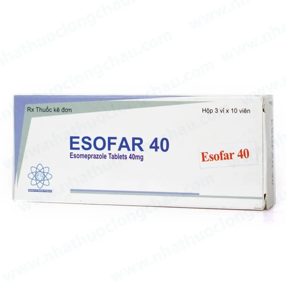 Hình ảnh Thuốc Esofar 40 Kwality Pharmaceutical điều trị loét dạ dày tá tràng lành tính (3 vỉ x 10 viên)