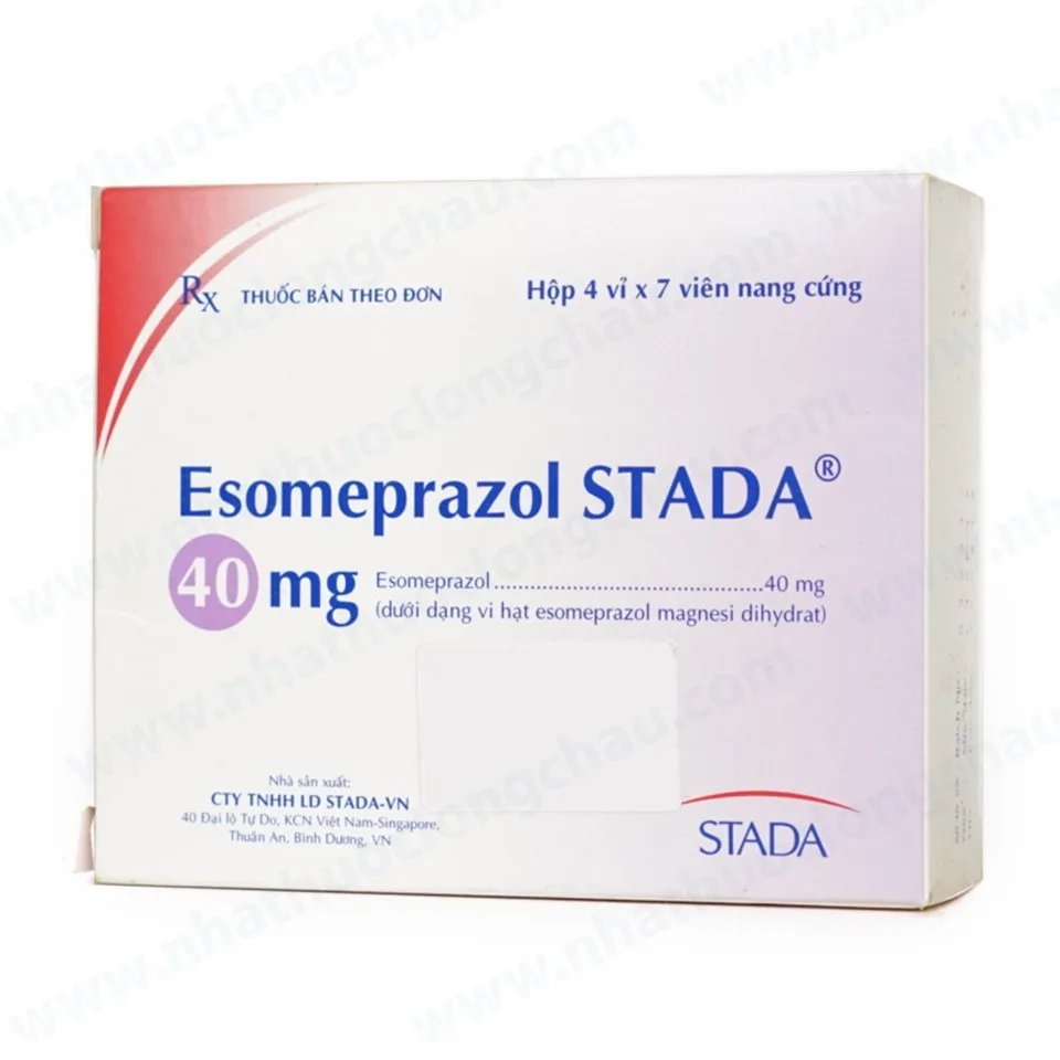 Hình ảnh Thuốc Esomeprazol Stada 40mg điều trị trào ngược dạ dày, thực quản (4 vỉ x 7 viên)