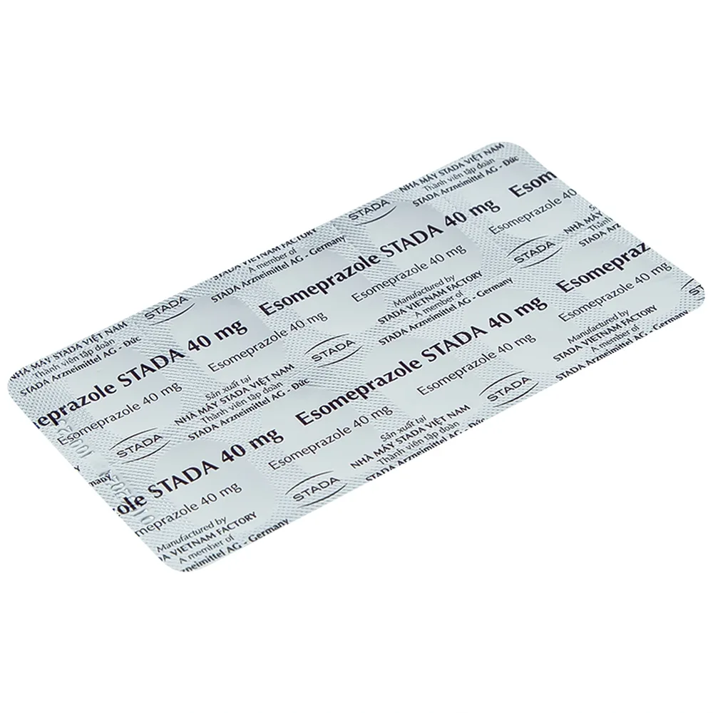 Hình ảnh Thuốc Esomeprazole Stada 40mg điều trị trào ngược dạ dày, thực quản (2 vỉ x 10 viên)