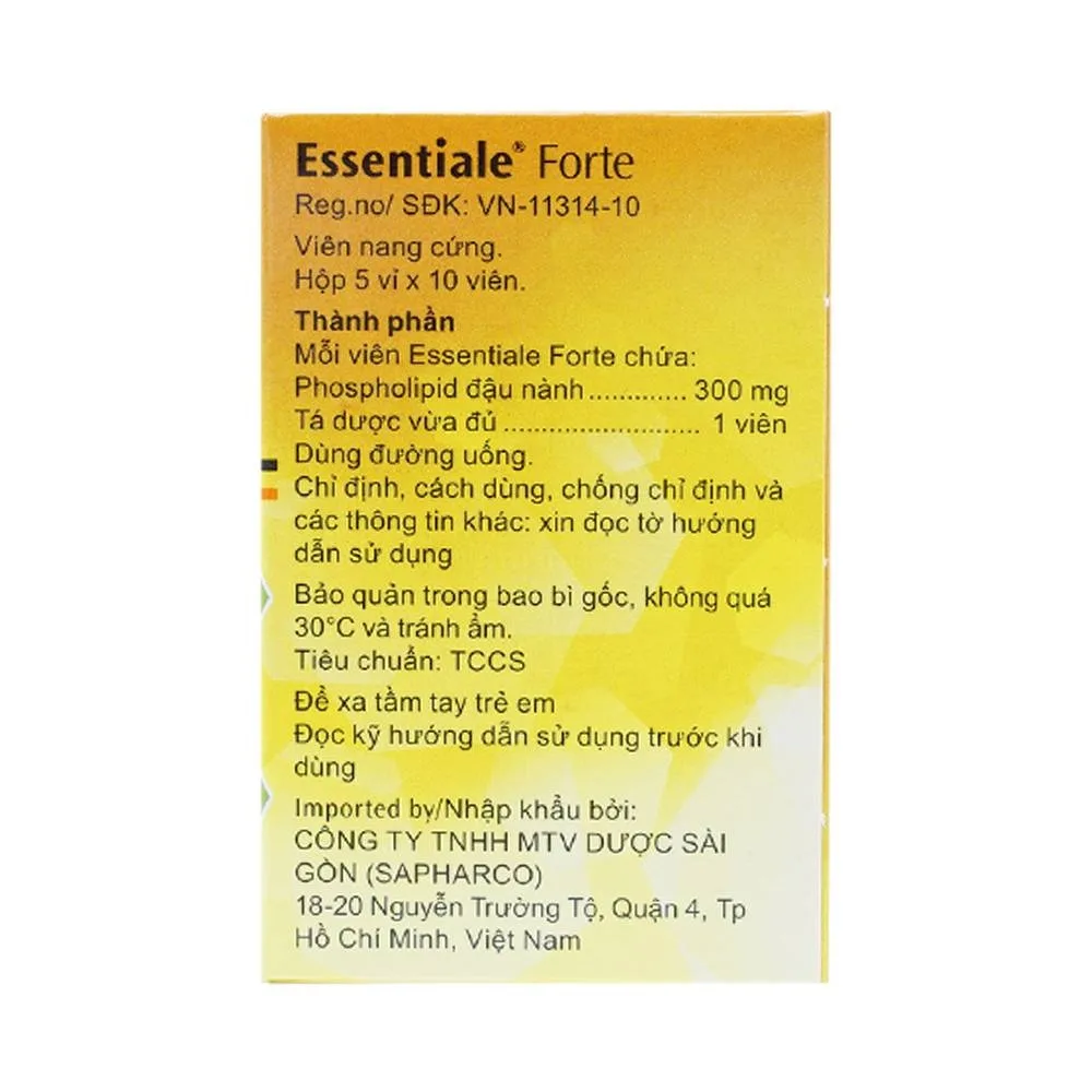 Hình ảnh Thuốc Essentiale Forte 300mg Natterman cải thiện các triệu chứng bệnh lý gan (5 vỉ x 10 viên)
