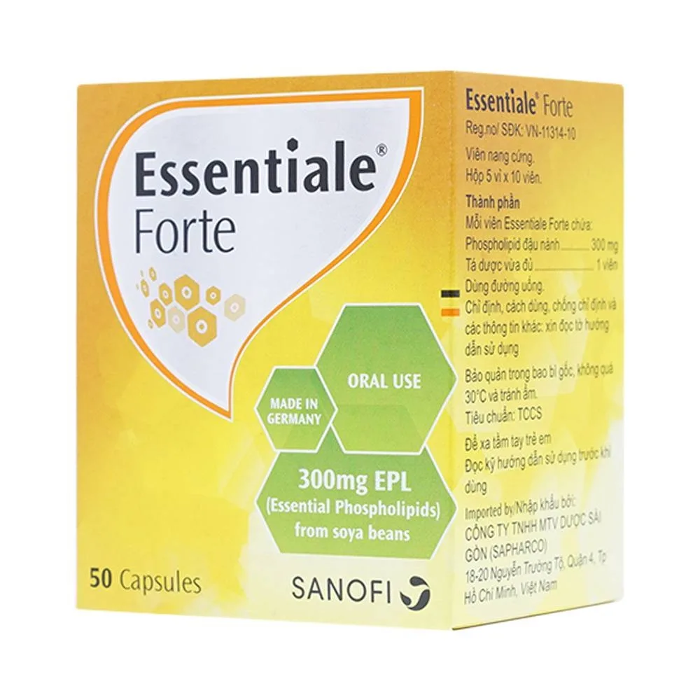 Hình ảnh Thuốc Essentiale Forte 300mg Natterman cải thiện các triệu chứng bệnh lý gan (5 vỉ x 10 viên)
