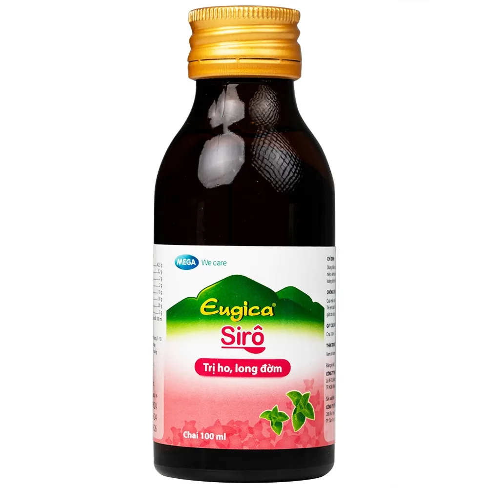 Hình ảnh Siro Eugica DHG hỗ trợ điều trị ho, long đờm (100ml)