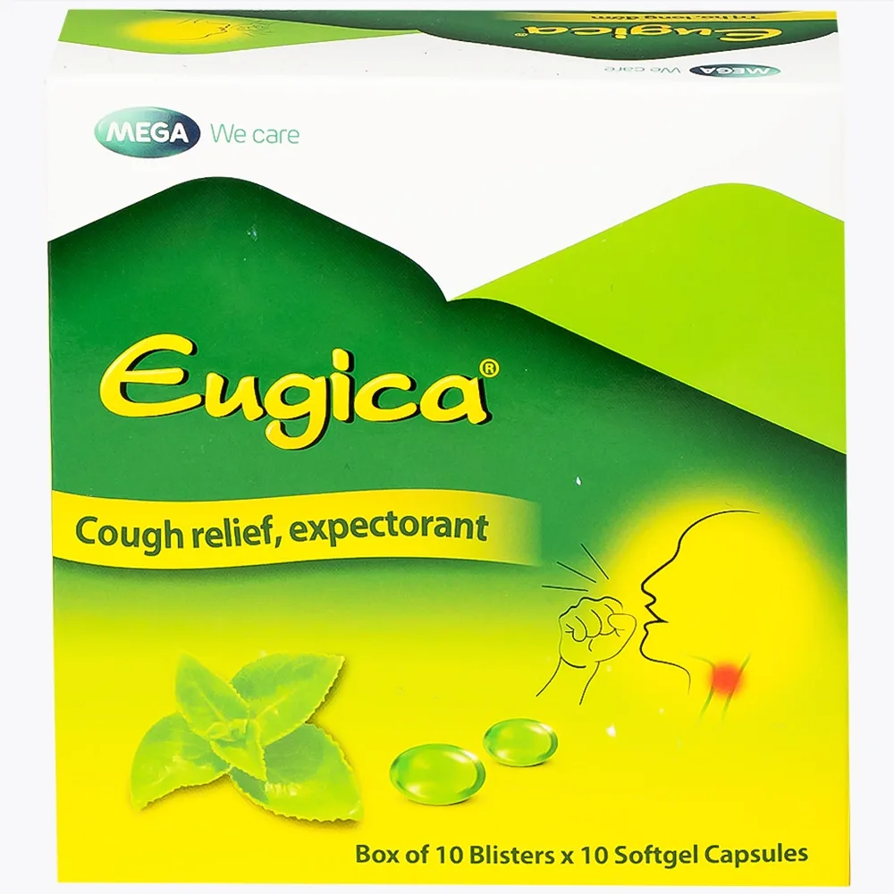 Hình ảnh Thuốc Eugica MEGA We care điều trị ho đờm, cảm cúm, sổ mũi (10 vỉ x 10 viên)