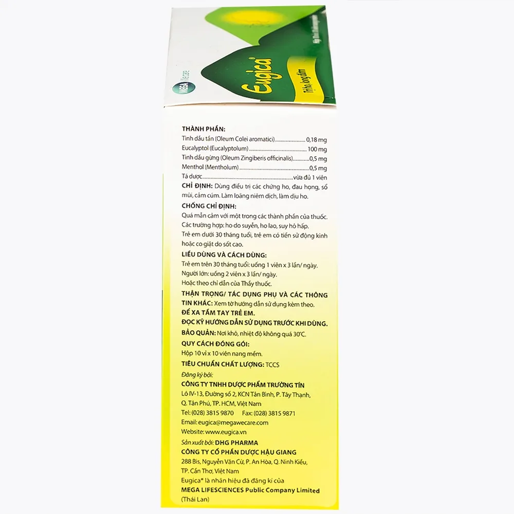 Hình ảnh Thuốc Eugica MEGA We care điều trị ho đờm, cảm cúm, sổ mũi (10 vỉ x 10 viên)