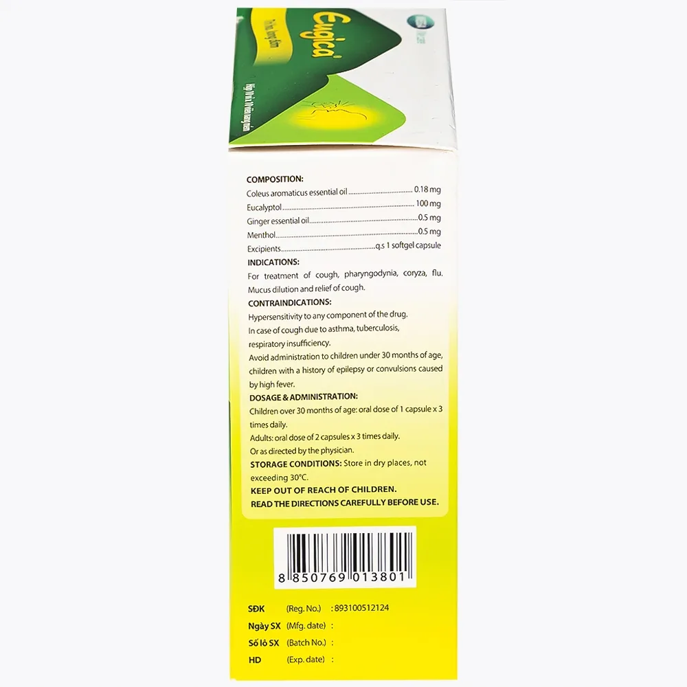 Hình ảnh Thuốc Eugica MEGA We care điều trị ho đờm, cảm cúm, sổ mũi (10 vỉ x 10 viên)