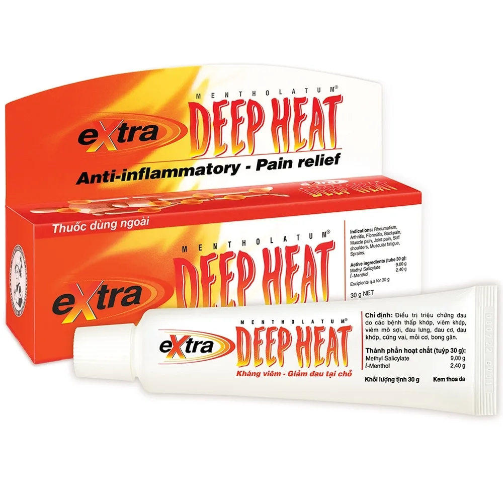 Hình ảnh Kem Extra Deep Heat Rohto điều trị triệu chứng đau do các bệnh thấp khớp, viêm khớp (30g)
