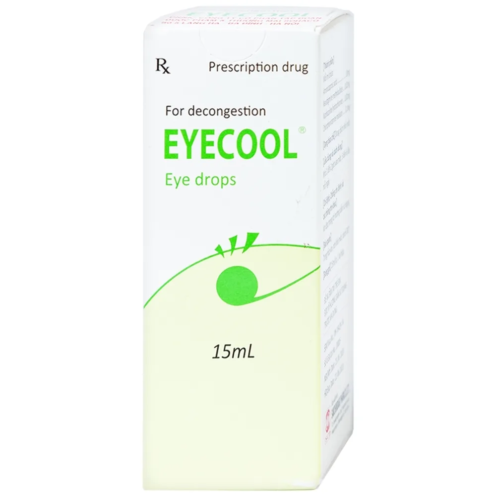 Hình ảnh Thuốc nhỏ mắt Eyecool điều trị đỏ mắt, sung huyết kết mạc (15ml)