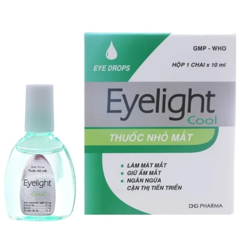 Hình ảnh Thuốc nhỏ mắt Eyelight Cool DHG làm mát, giữ ẩm mắt, ngắn ngừa cận thị tiến triển (10ml)