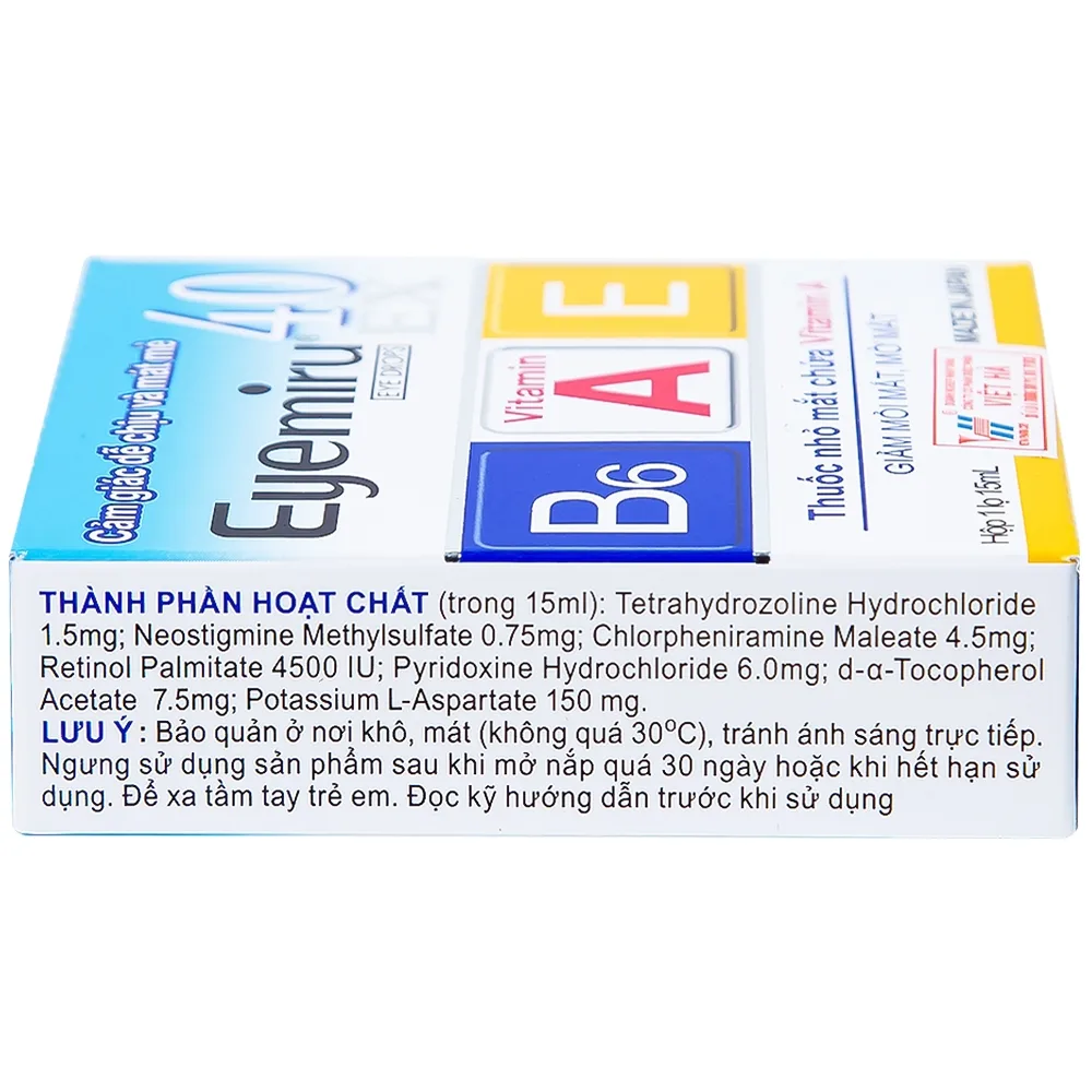 Hình ảnh Thuốc nhỏ mắt Eyemiru 40 EX điều trị căng mắt, xung huyết kết mạc (15ml)