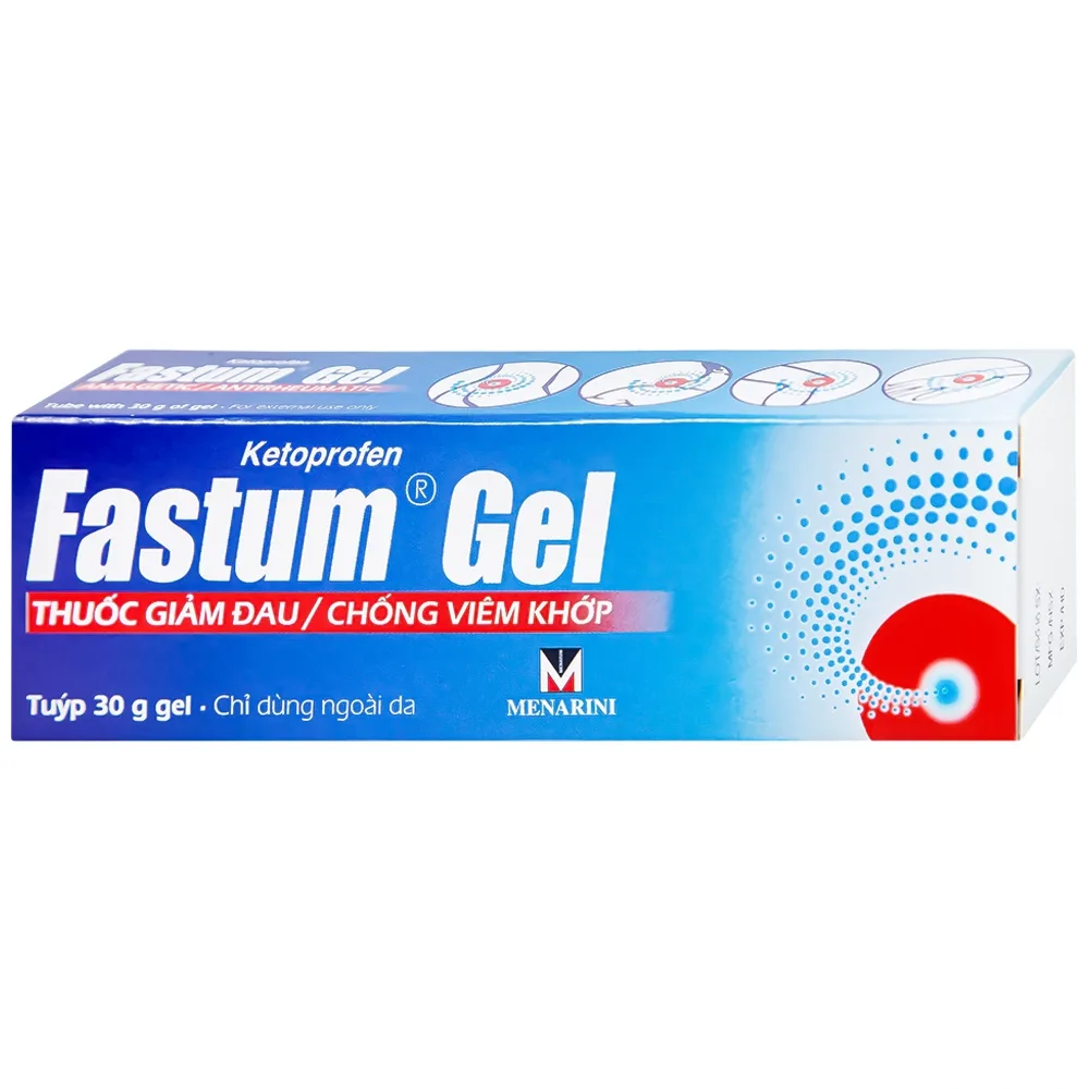 Hình ảnh Gel Fastum Menarini giảm đau và kháng viêm cơ xương khớp (30g)