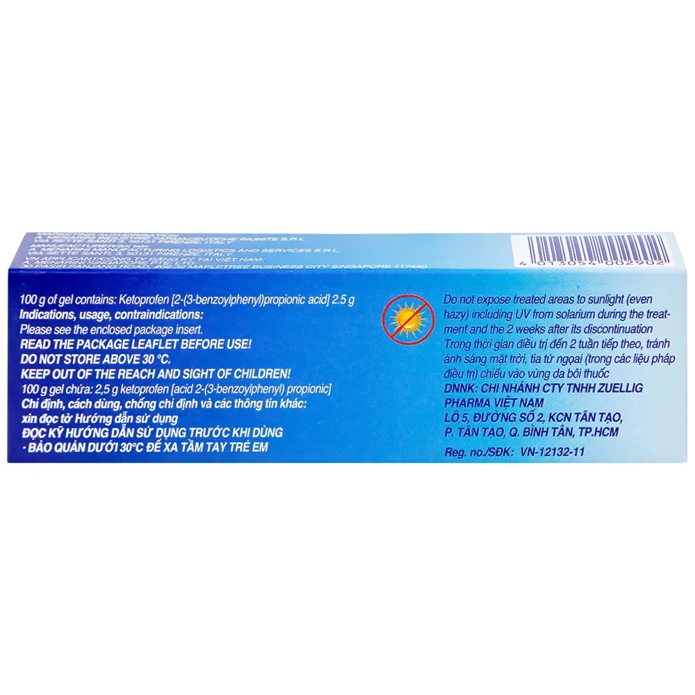 Hình ảnh Gel Fastum Menarini giảm đau và kháng viêm cơ xương khớp (30g)