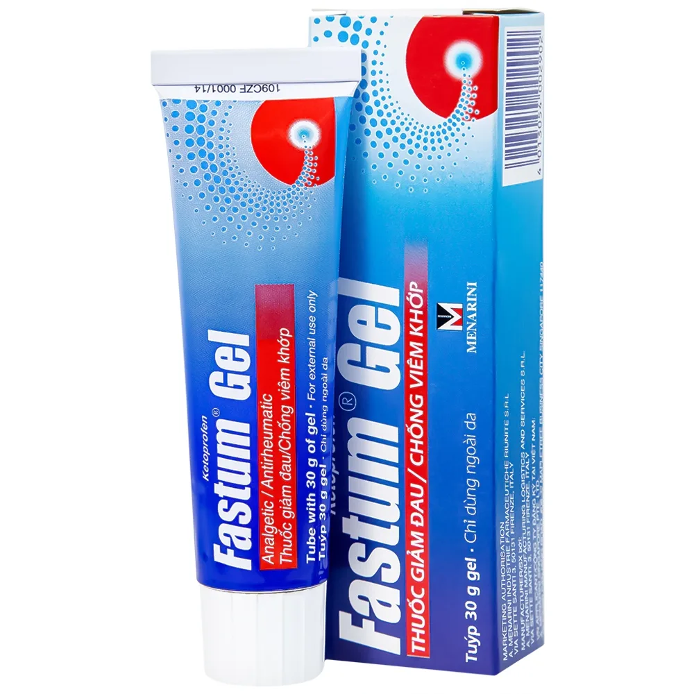 Hình ảnh Gel Fastum Menarini giảm đau và kháng viêm cơ xương khớp (30g)