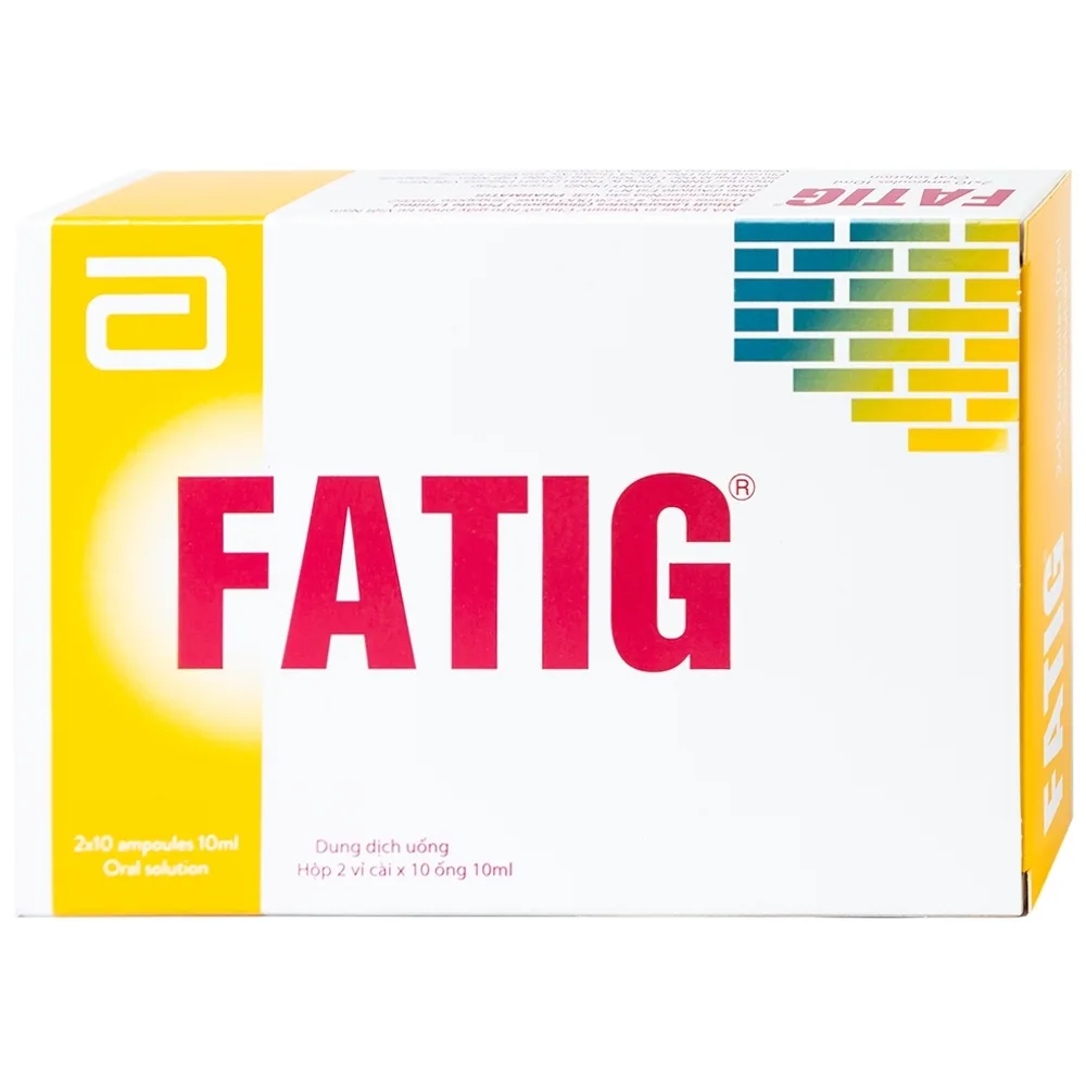 Hình ảnh Dung dịch uống Fatig Abbott hỗ trợ điều trị suy nhược chức năng, bổ sung khoáng chất (2 vỉ x 10 ống)
