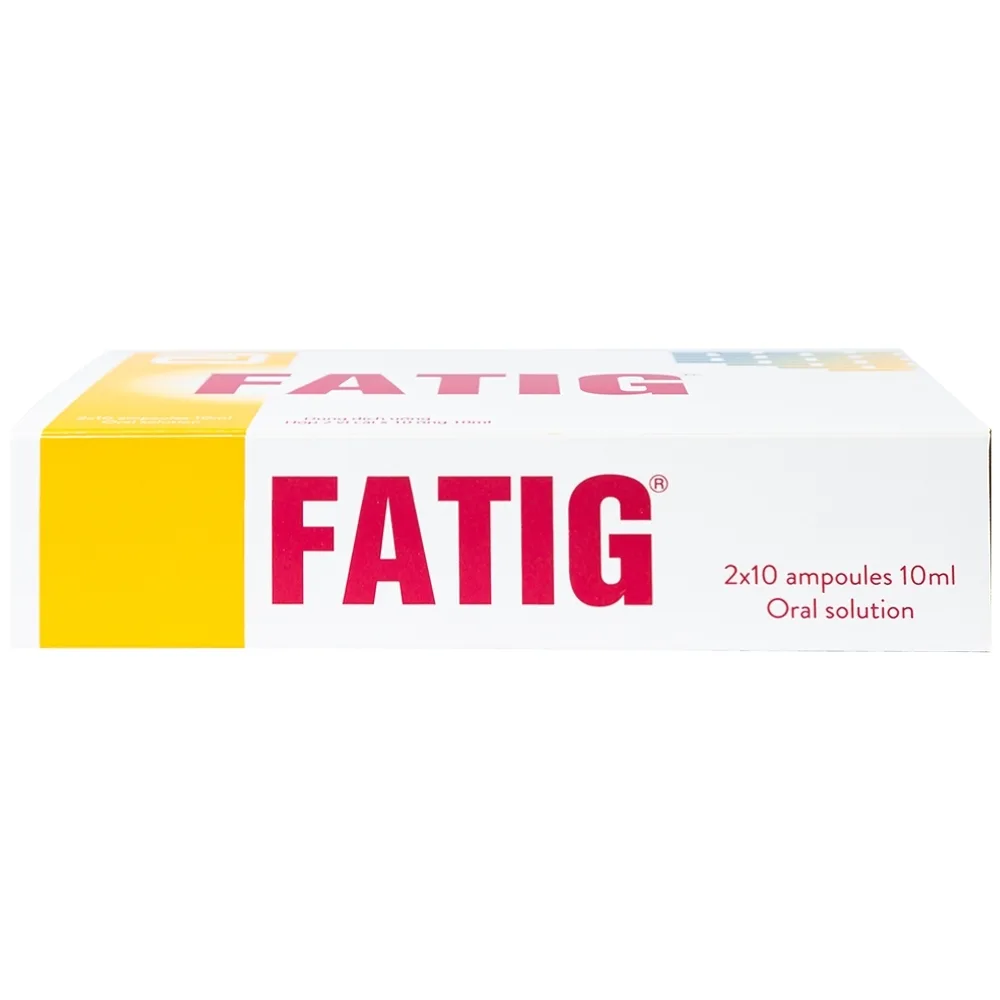 Hình ảnh Dung dịch uống Fatig Abbott hỗ trợ điều trị suy nhược chức năng, bổ sung khoáng chất (2 vỉ x 10 ống)