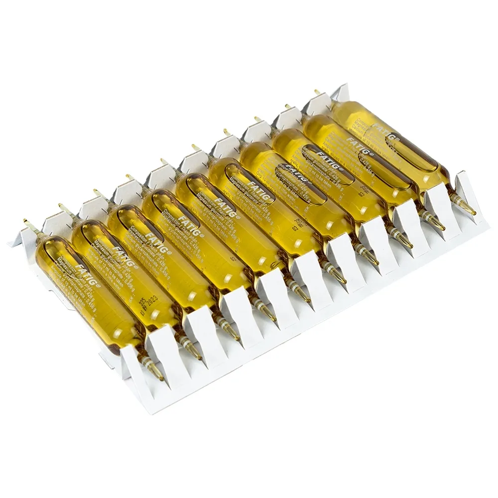 Hình ảnh Dung dịch uống Fatig Abbott hỗ trợ điều trị suy nhược chức năng, bổ sung khoáng chất (2 vỉ x 10 ống)