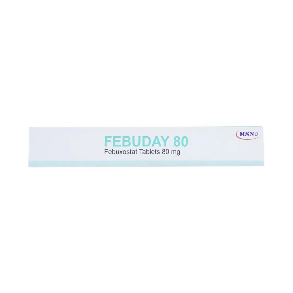 Hình ảnh Thuốc Febuday 80 MSN điều trị tăng acid uric huyết (3 vỉ x 10 viên)