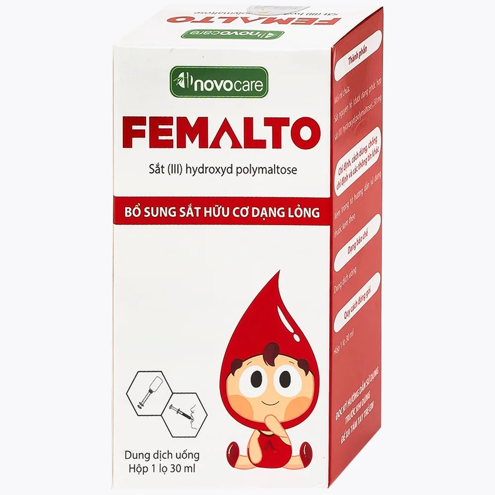 Hình ảnh Dung dịch uống Femalto 30ml CPC1HN bổ sung sắt hữu cơ dạng lỏng