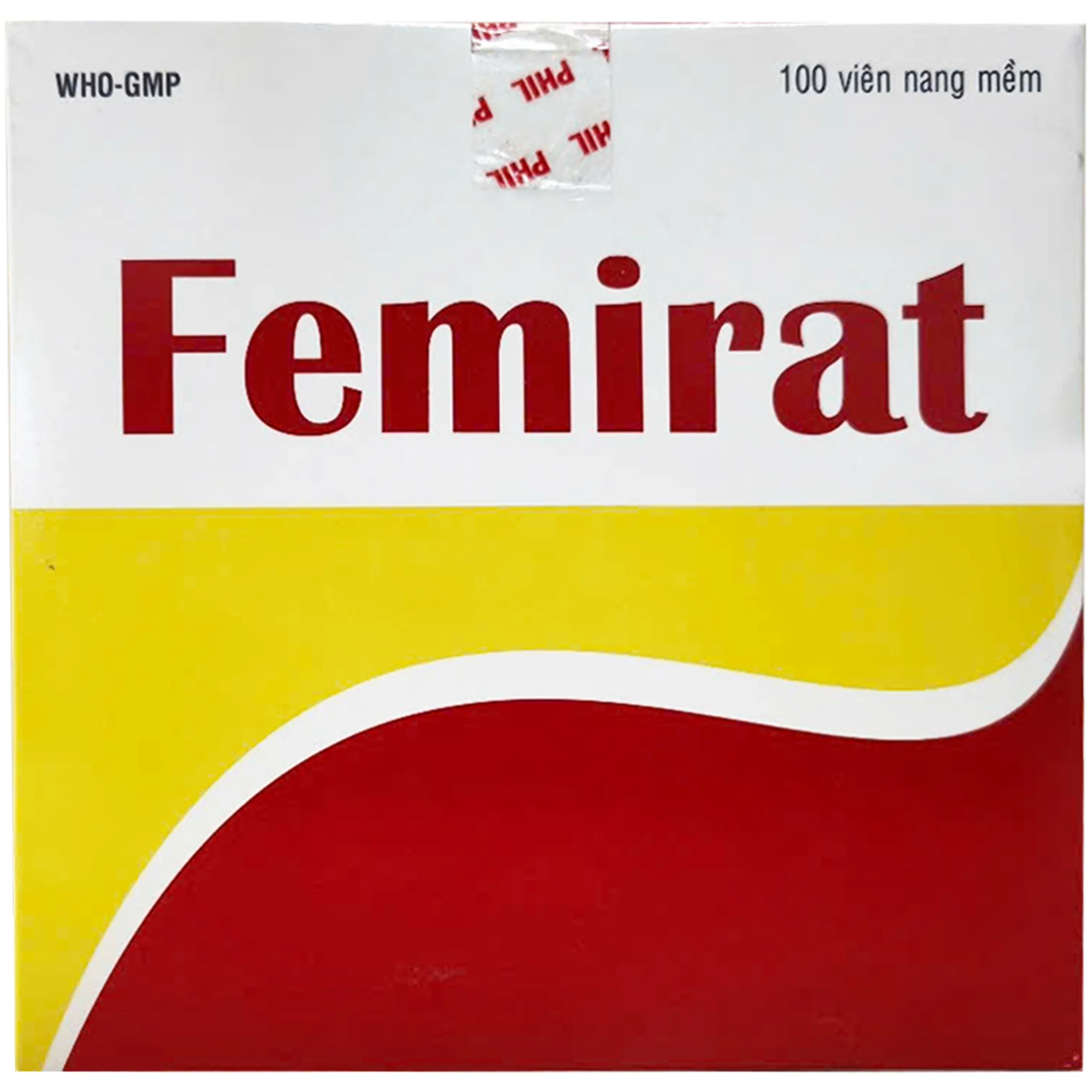 Hình ảnh Thuốc Femirat dự phòng và điều trị thiếu sắt, acid folic (10 vỉ 10 viên)