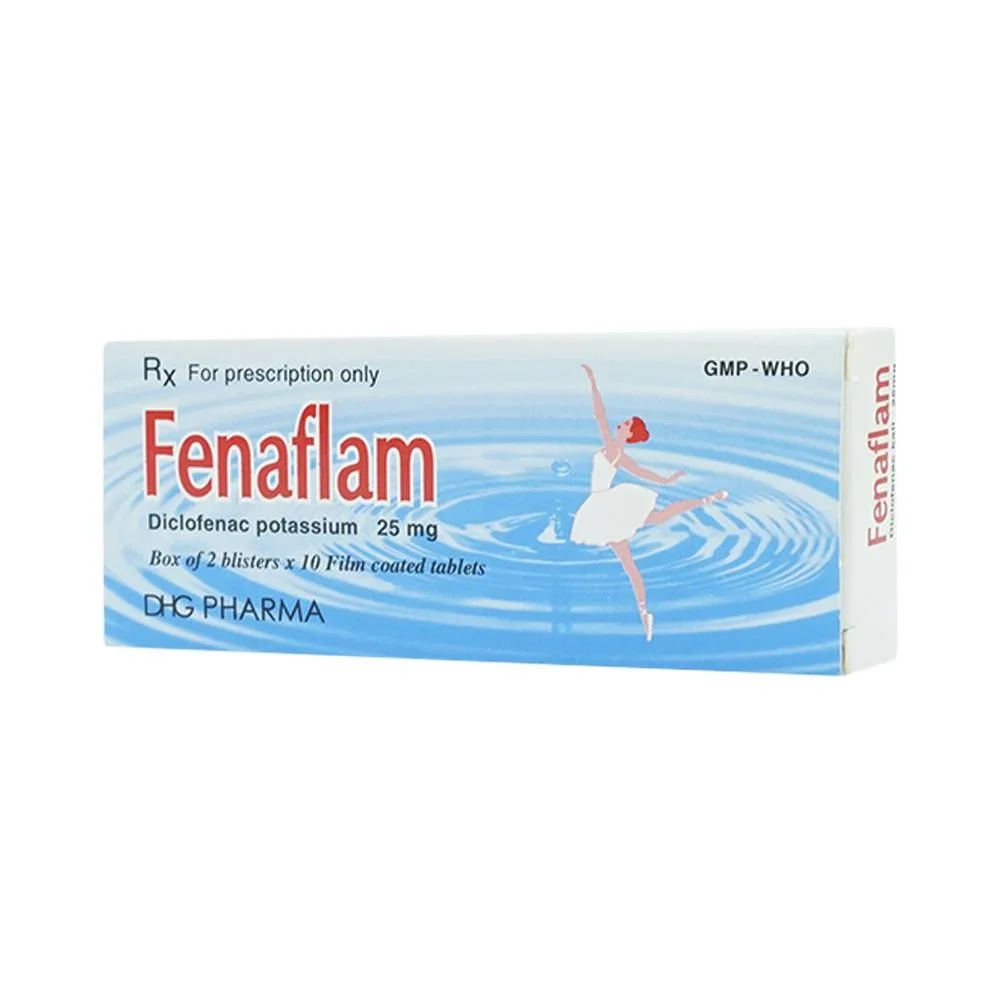 Hình ảnh Thuốc Fenaflam DHG điều trị các tình trạng viêm đau cấp tính (2 vỉ x 10 viên)