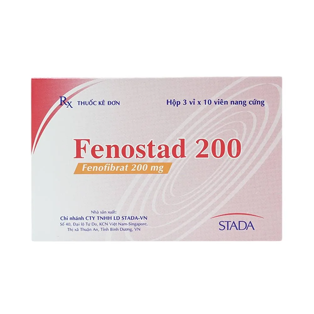 Hình ảnh Thuốc Fenostad 200 Stada điều trị tăng triglycerid huyết nặng (3 vỉ x 10 viên)