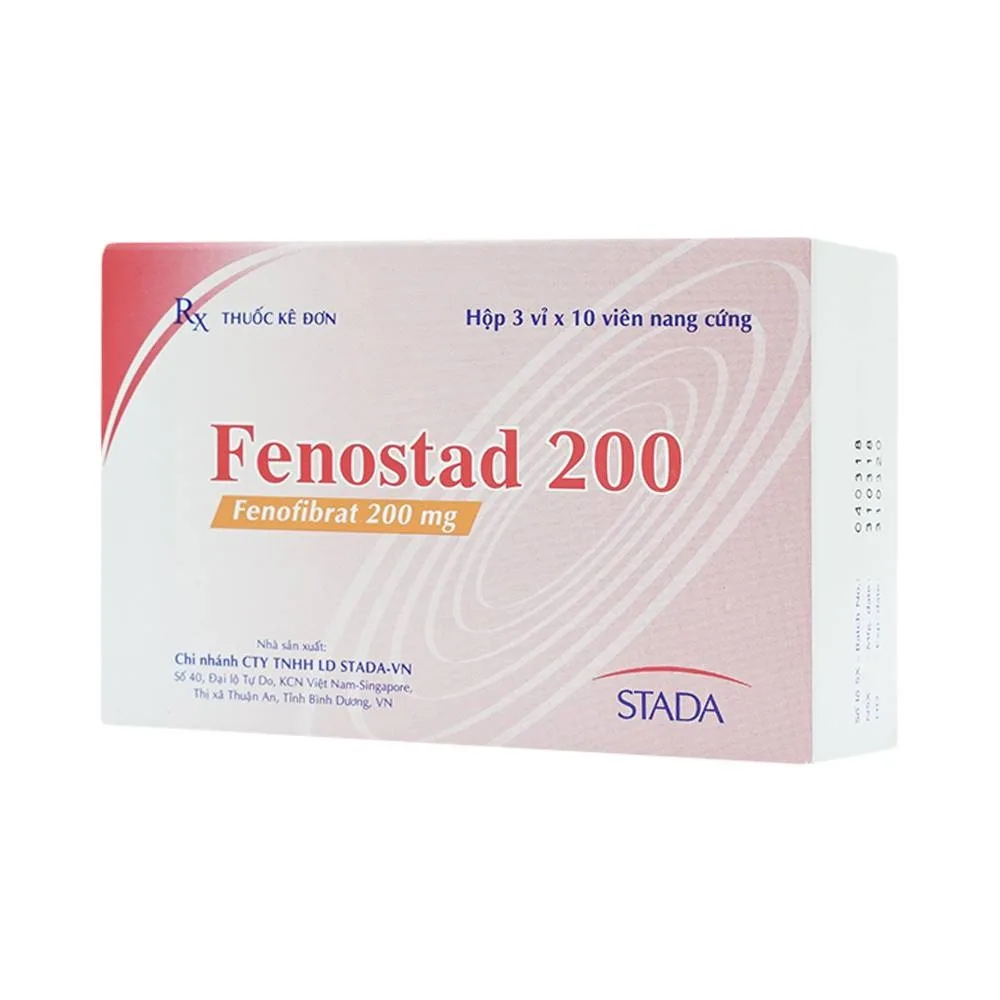 Hình ảnh Thuốc Fenostad 200 Stada điều trị tăng triglycerid huyết nặng (3 vỉ x 10 viên)