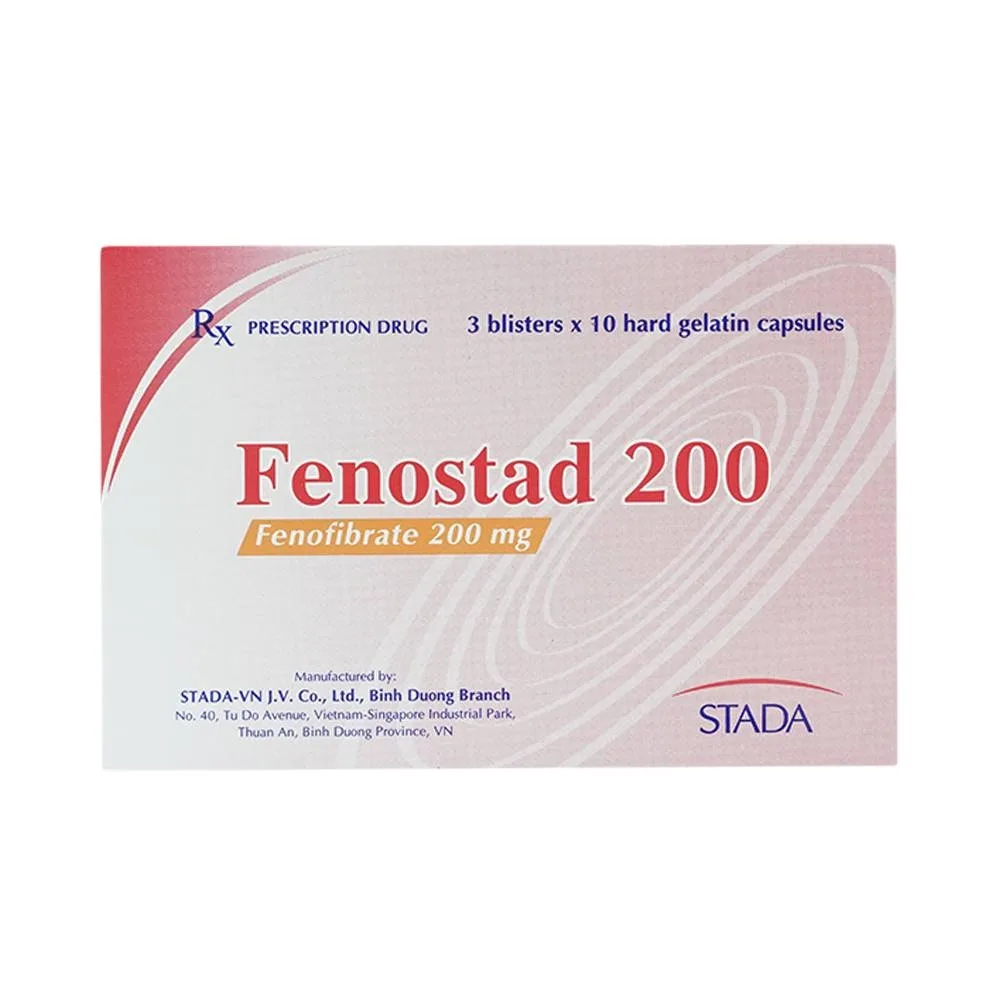 Hình ảnh Thuốc Fenostad 200 Stada điều trị tăng triglycerid huyết nặng (3 vỉ x 10 viên)