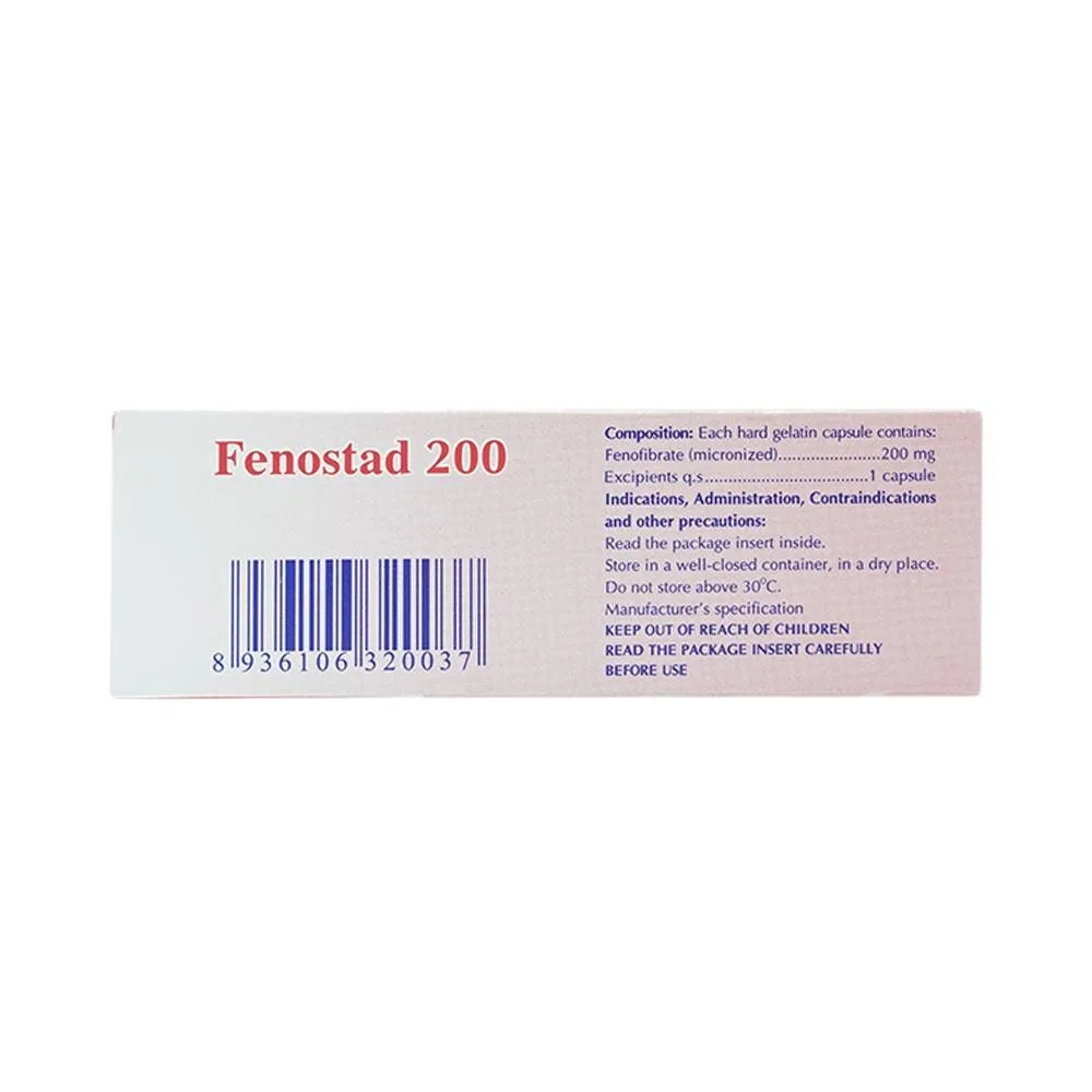 Hình ảnh Thuốc Fenostad 200 Stada điều trị tăng triglycerid huyết nặng (3 vỉ x 10 viên)