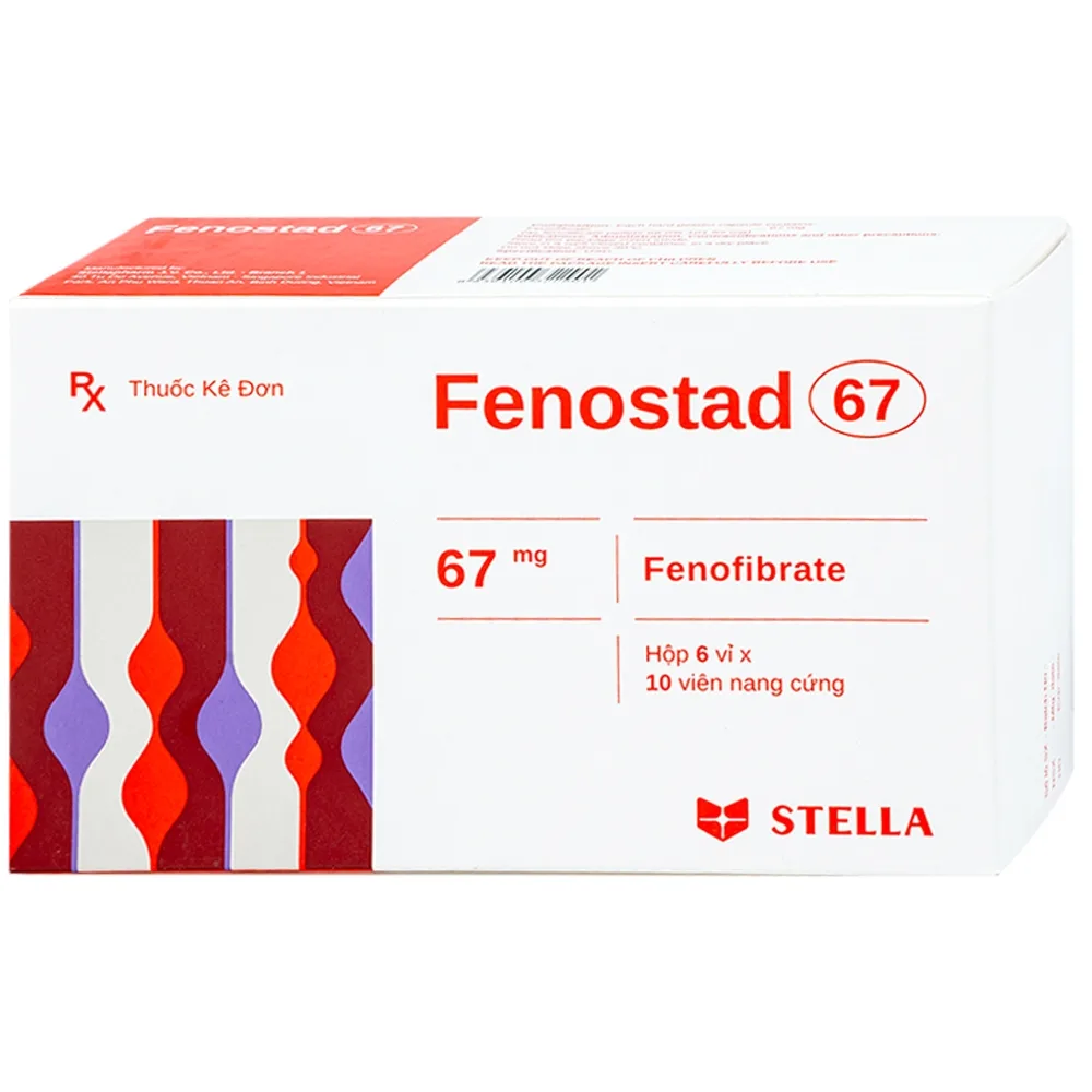 Hình ảnh Thuốc Fenostad 67mg Stella điều trị các rối loạn lipid (6 vỉ x 10 viên)