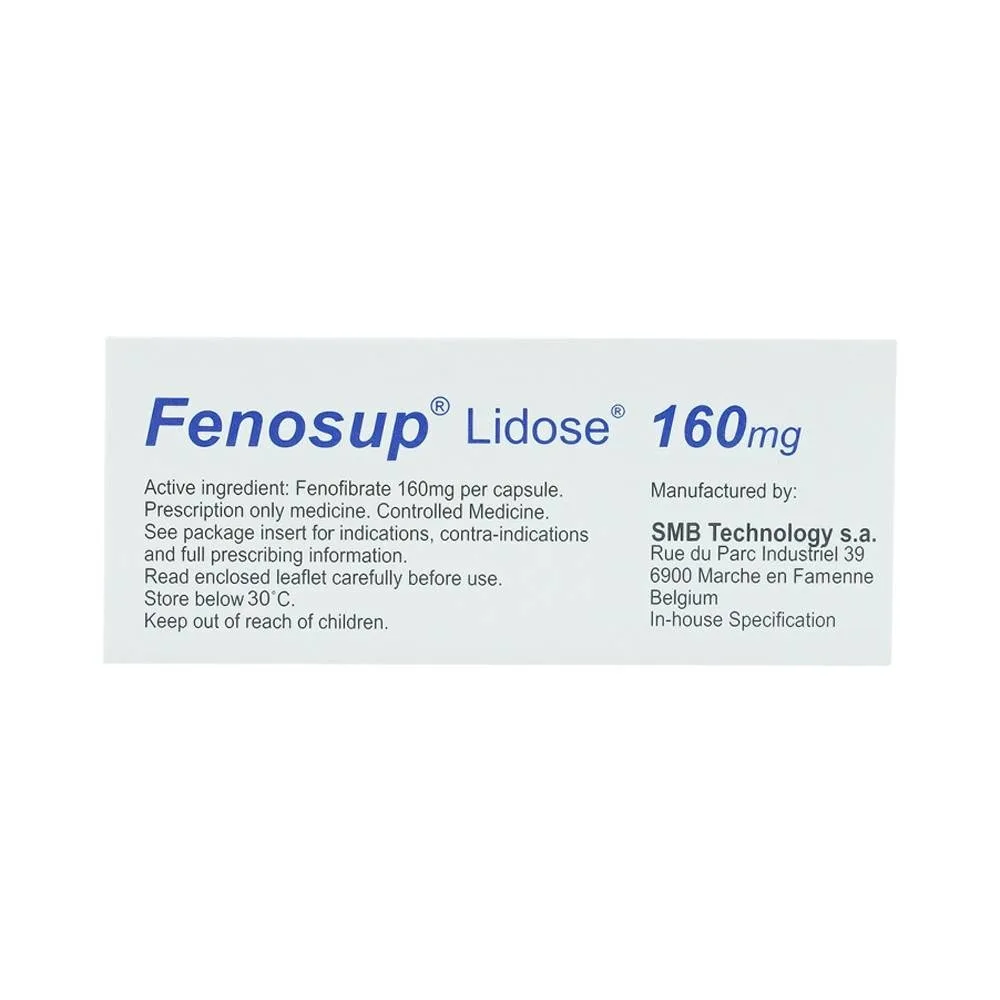 Hình ảnh Thuốc Fenosup Hyphens điều trị cholesterol máu và triglycerid máu cao (3 vỉ x 10 viên)