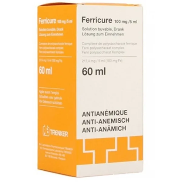 Hình ảnh Dung dịch Ferricure Trenker điều trị thiếu sắt, thiếu máu do thiếu sắt (60ml)