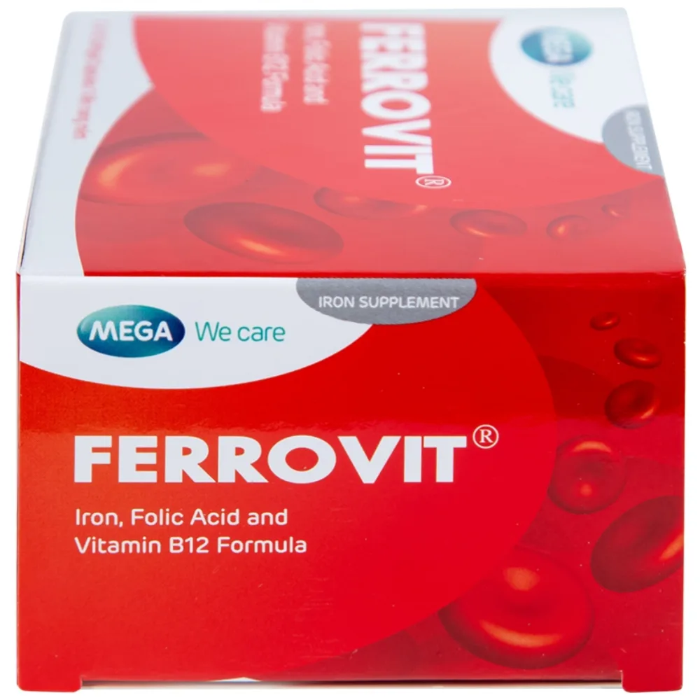 Hình ảnh Thuốc Ferrovit MEGA We care điều trị thiếu máu do thiếu sắt (5 vỉ x 10 viên)